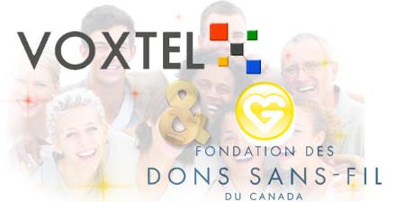 En partenariat avec la Fondation des Dons Sans-Fil du Canada